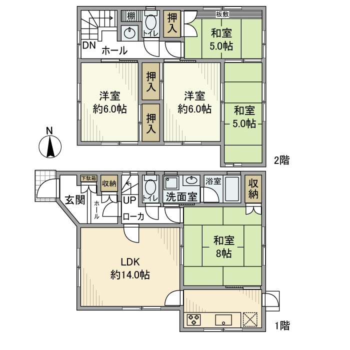 駒沢戸建の間取り