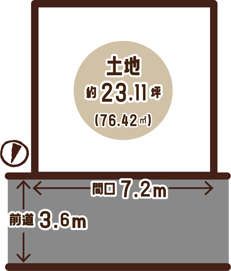 桃山町丹後の土地図