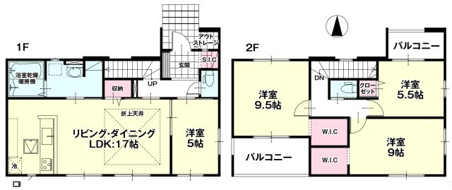 【間取り】 | LIGARE Ⅱ　南矢野目1期