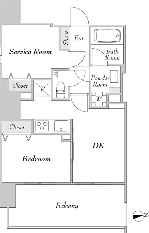 エシッド市谷薬王寺（旧プルミエ市谷薬王寺）の間取り