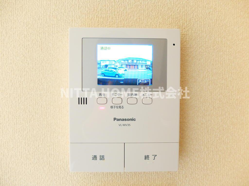 丹波市春日町黒井のアパートのセキュリティ|ＴVドアホンを設置済み◎