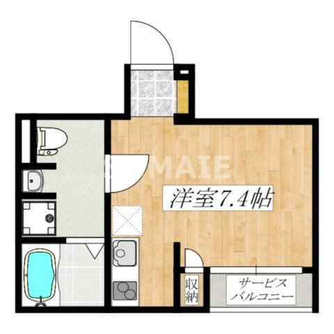 アルテール尾久の間取り|南西向きです
