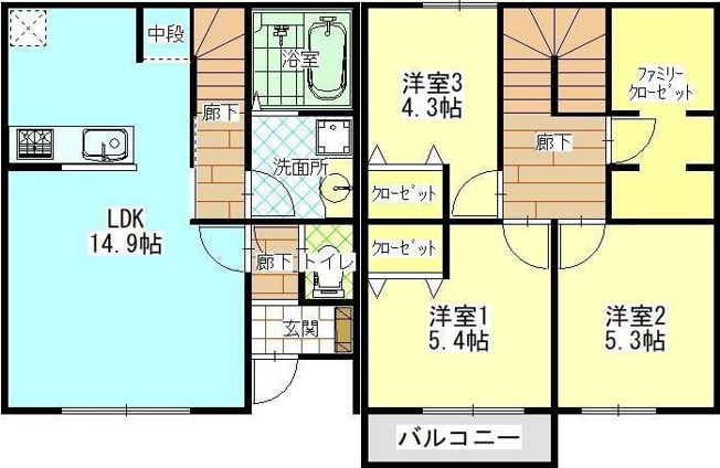 【間取り】 | ドマーニ海山道