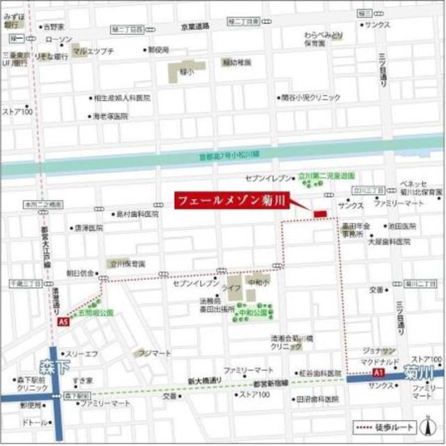 フェールメゾン菊川の地図