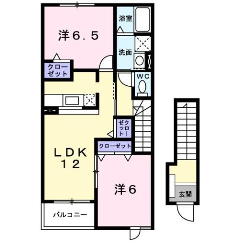 グリーン　リーブズⅡの間取り
