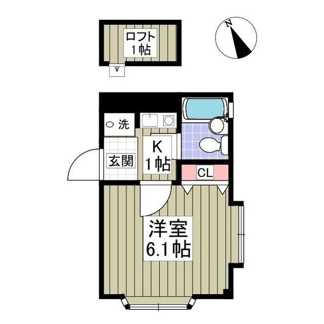 ローズアパートメント泉10番館の間取り