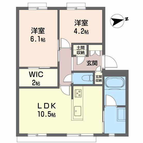 【間取り】 | フレグランス阪南C棟