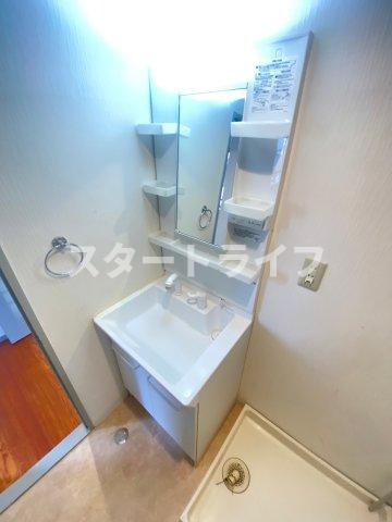 大阪市東淀川区豊新２丁目の賃貸マンションの洗面所
