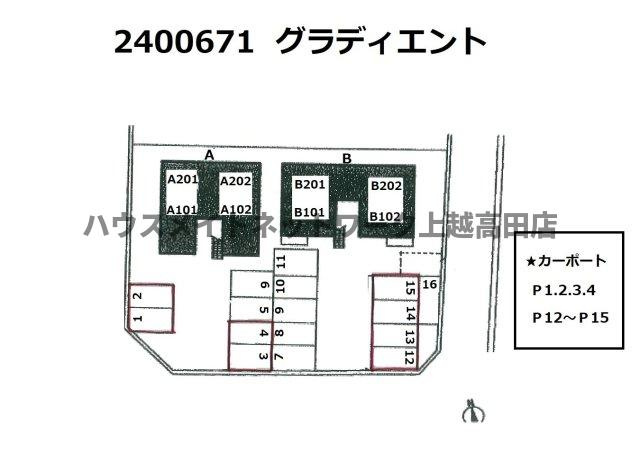 グラディエントの区画図|配置図