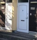 テラス松石C棟の玄関