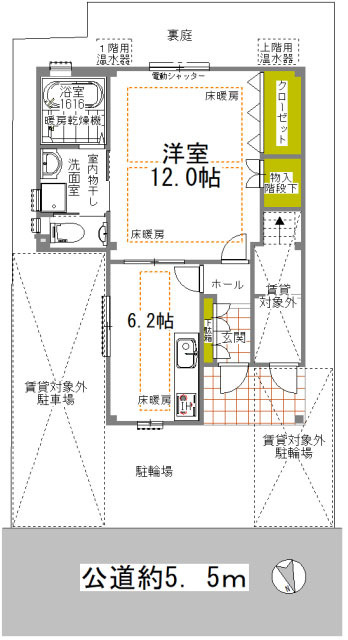 大阪市西区九条南３丁目の店舗事務所の間取り