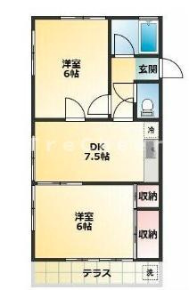 高橋コーポの間取り