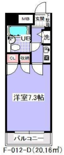 ダイニチ館Ｆ12　F-012の間取り