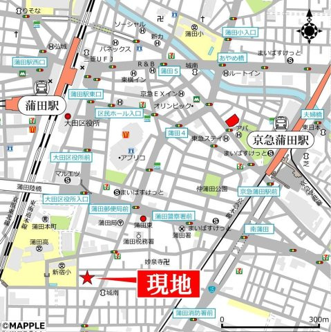 Aoakuaアオアクアの地図|JR蒲田駅と京急蒲田駅、雑色駅の2線3駅徒歩圏内の立地がポイント！