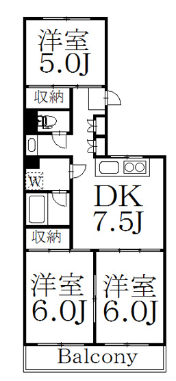 【間取り】 | フォンテーヌ中野