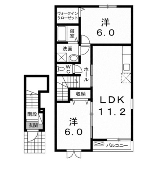 【間取り】 | ルーチェラルゴⅡ