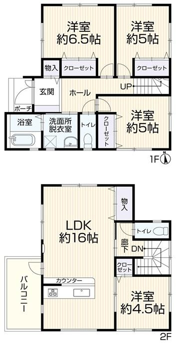 高井田中1丁目中古戸建の間取り|2026年10月に内装リフォーム完了予定☆クロスの張替がされます！

