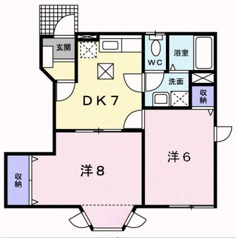 コーポ若枝の間取り