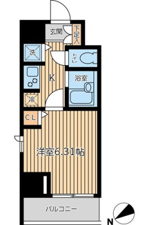 【間取り】 | CITY SPIRE新富町（シティスパイア新富町）