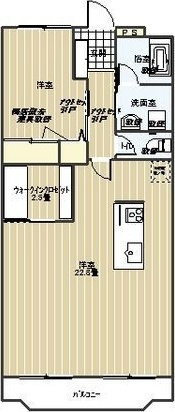 クオーレコウヨウの間取り