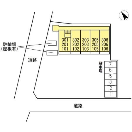 フローレンス北町の区画図