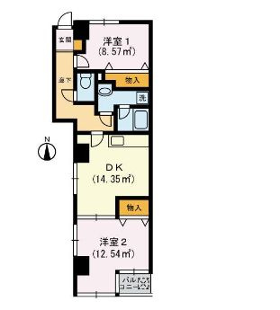 ジャネス菊水の間取り