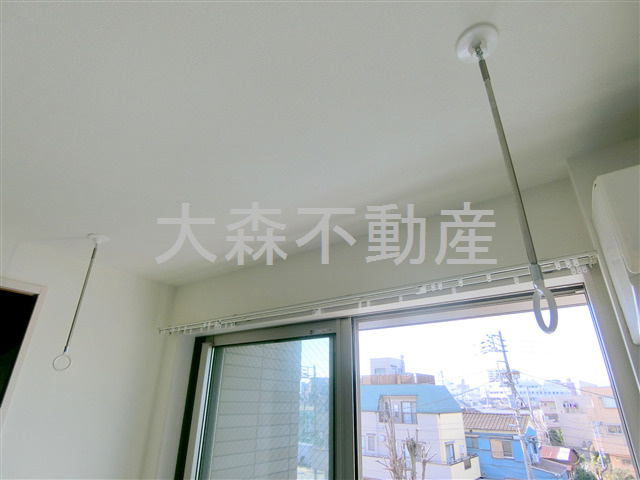 タウンハウス大森の設備|取外し可能な室内物干し付！