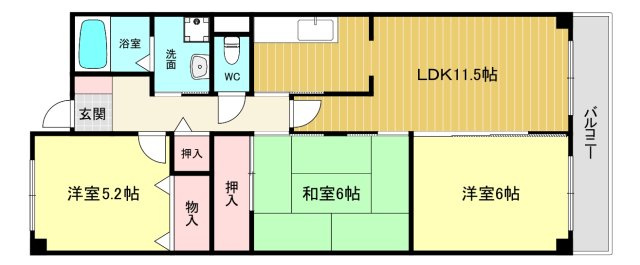 【間取り】 | Ｆｉｇ　Ｔｒｅｅ２号館
