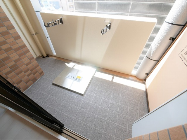 Luxe天神橋のバルコニー