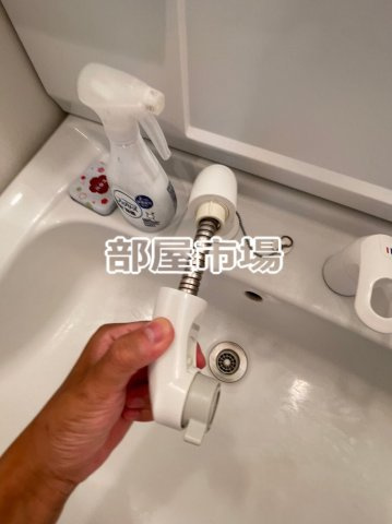 Pine Well'sの洗面所|シャワー付洗面台