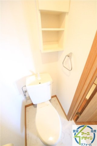 セレッソ八木のトイレ|落ち着いた色調のトイレです