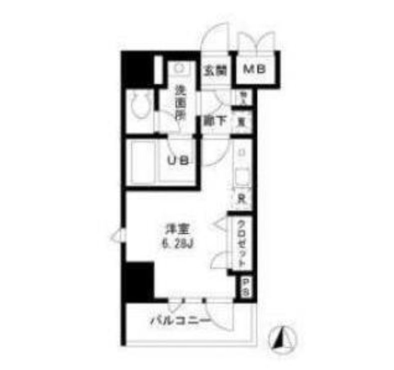 モンパレ入谷の間取り