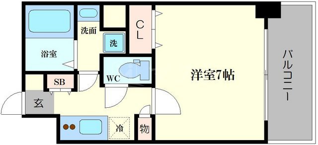 ミラージュパレス北梅田の間取り