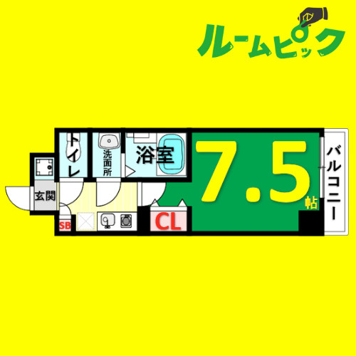 REGALO桜本町　名古屋市賃貸　仲介手数料無料の間取り