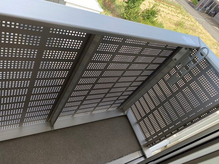 フルール渕町のバルコニー