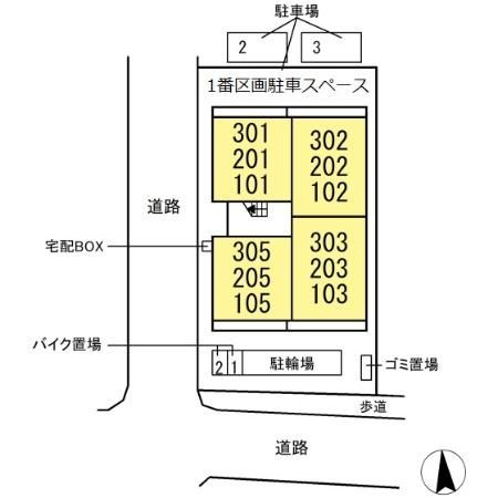 プランドールの区画図