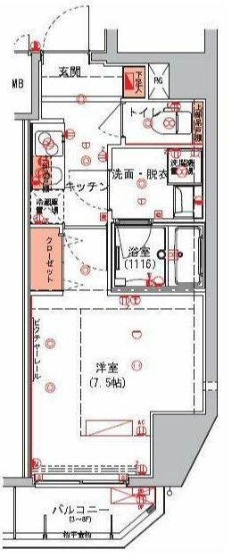 ハーモニーレジデンス東京イーストゲートの間取り