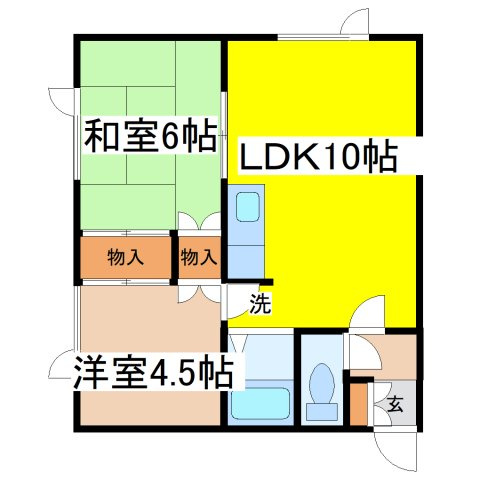 桂マンションの間取り