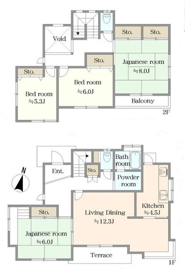 【間取り】 | 川島町八幡2丁目　中古住宅  