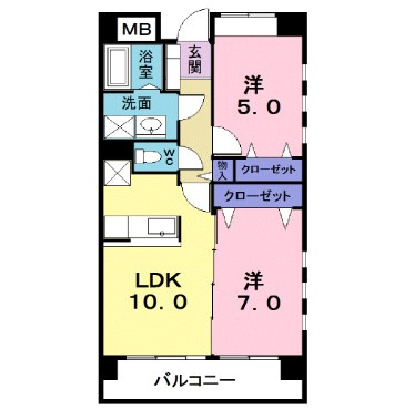 エレガント　コンドミニアムの間取り