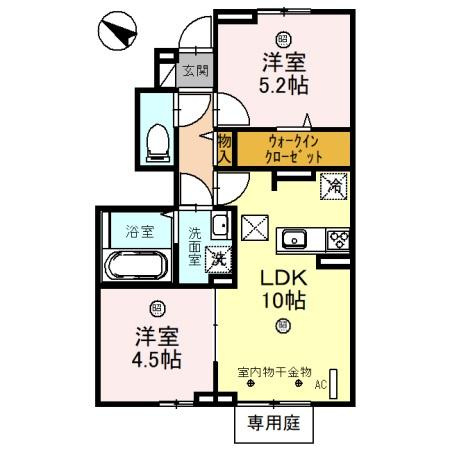 カーサ・フェリーチェ新在家の間取り