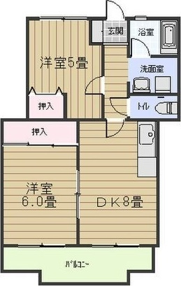 ロイヤルサンコー(A棟)の間取り