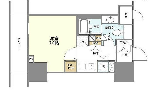 ＢＬＥＳＳ蔵前の間取り|間取りです。