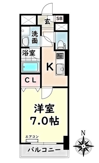 【間取り】 | ドゥナーレ内浜町【名古屋市賃貸・宅配ボックス】