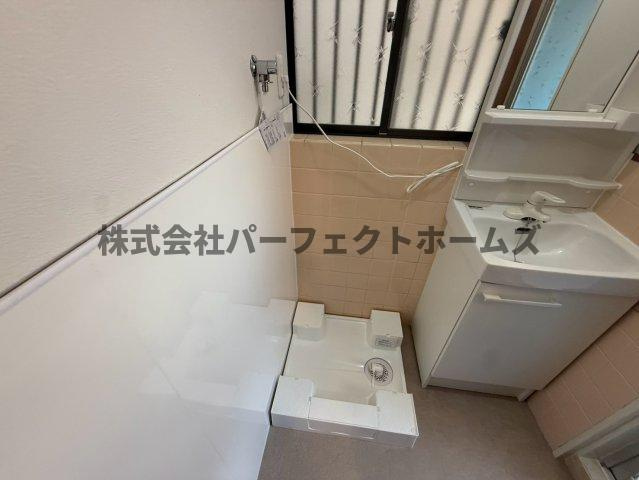 藤田町戸建　賃貸の設備|洗濯機置場です