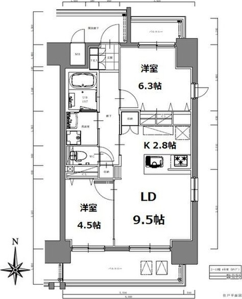 S-RESIDENCE亀島駅前blaze(ブレイズ)の間取り