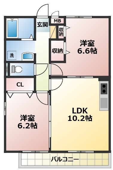サンモールハウスの間取り
