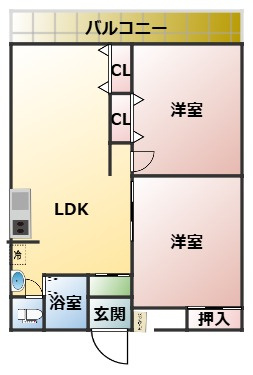 テングッド西新eastの間取り