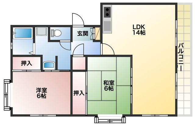 観世ハイツの間取り
