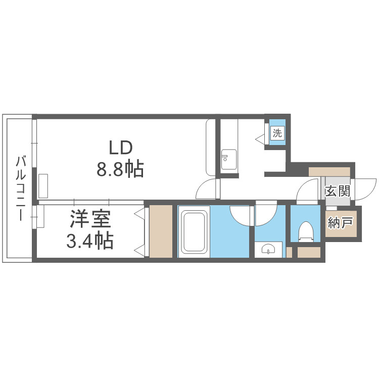 西新テングッドシティSAVOYの間取り
